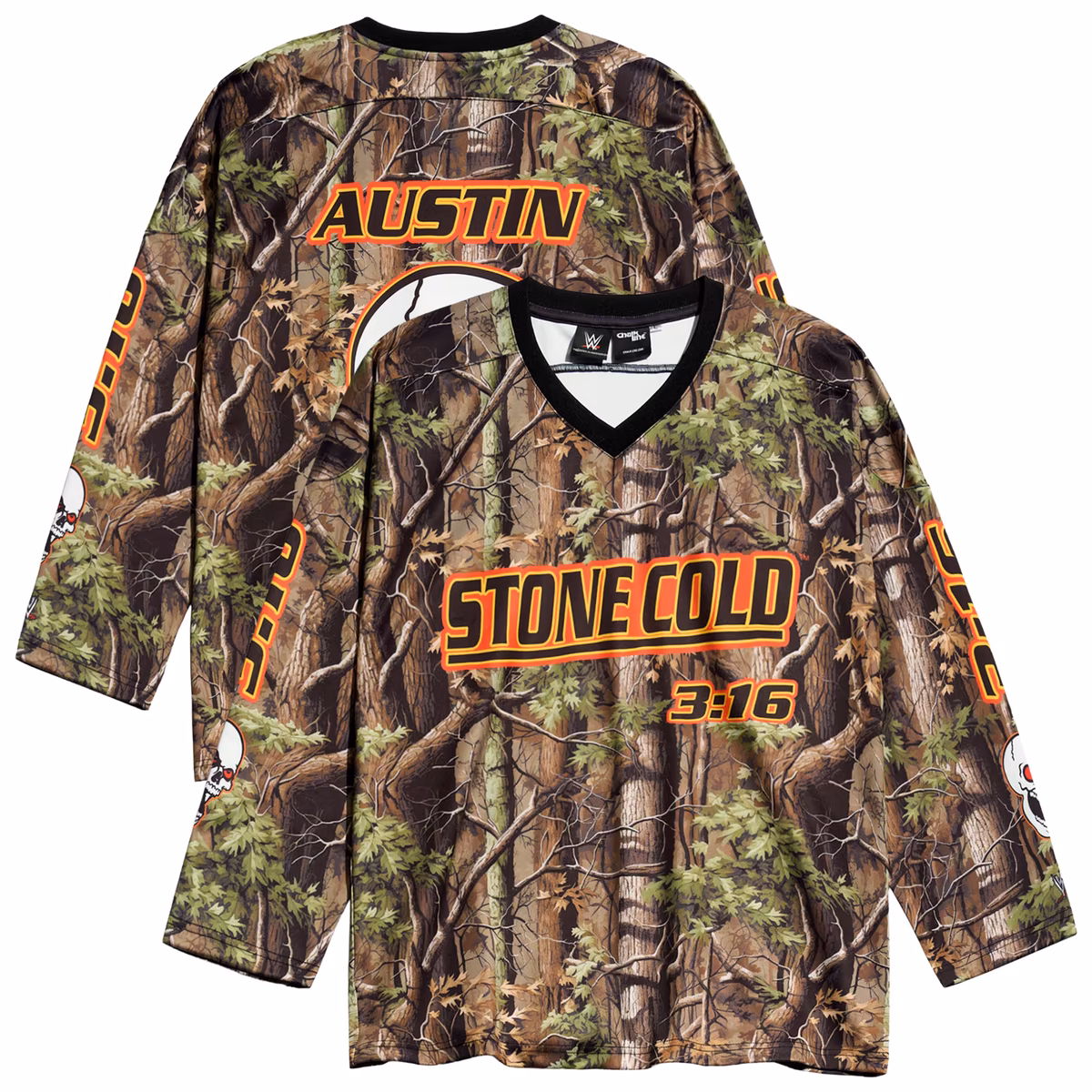 Men's Chalk Line Camo "Stone Cold" Steve Austin Split Hockey Jersey 2 Men's Chalk Line Camo "Stone Cold" Steve Austin Split Hockey Jersey