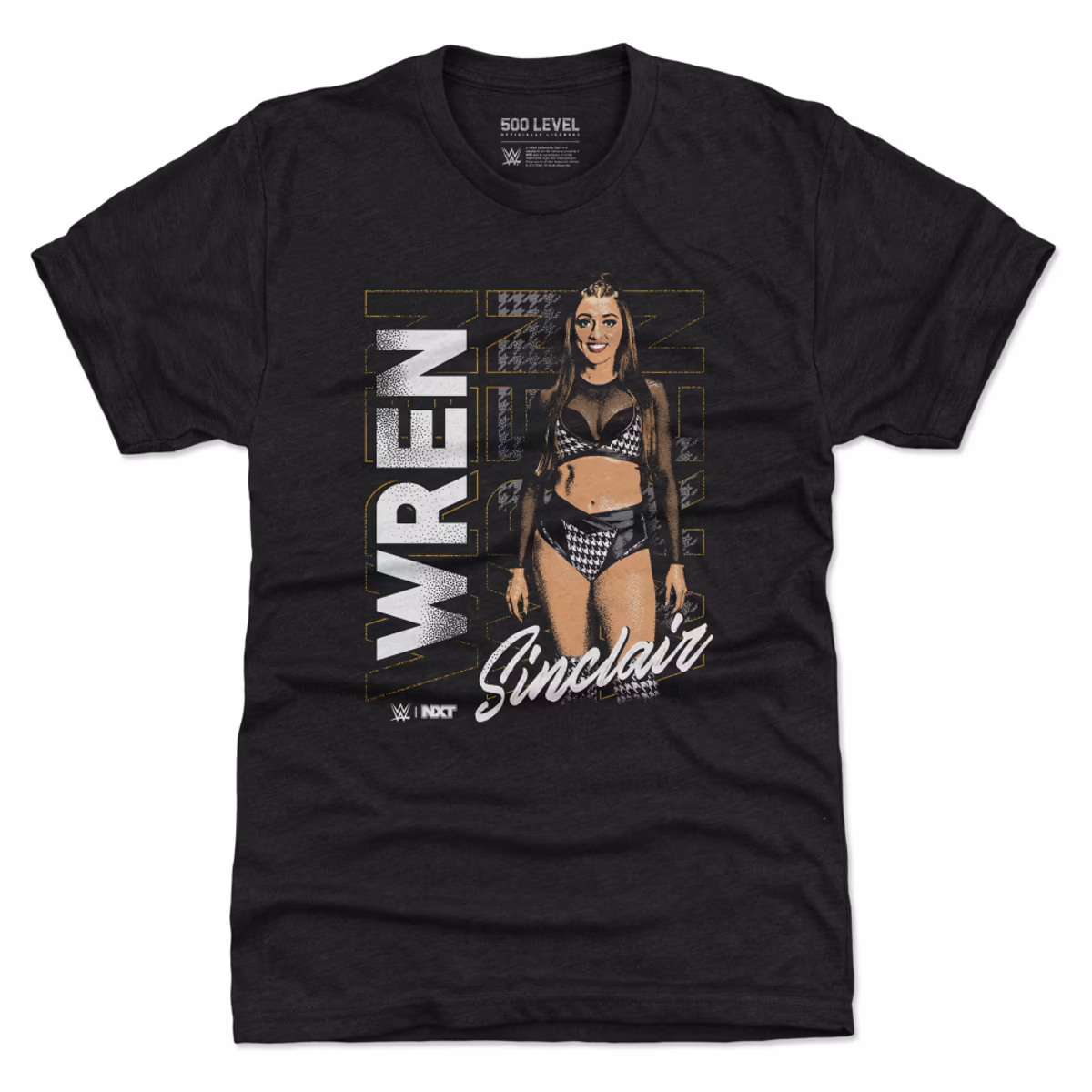 Men's 500 Level Heather Black Wren Sinclair Vertical Name Premium Tri-Blend T-Shirt