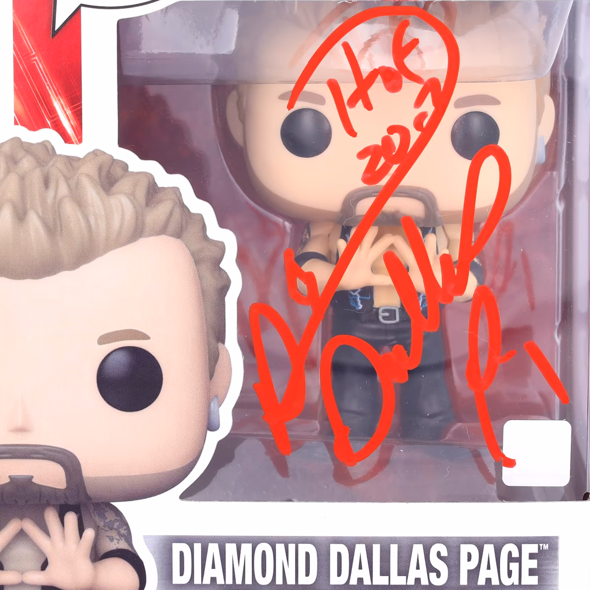 Dallas Page Diamond Dallas Page Autographed Funko Pop! Figurine with "HOF 2017" Inscription - #166 3 Dallas Page Diamond Dallas Page Autographed Funko Pop! Figurine with "HOF 2017" Inscription - #166