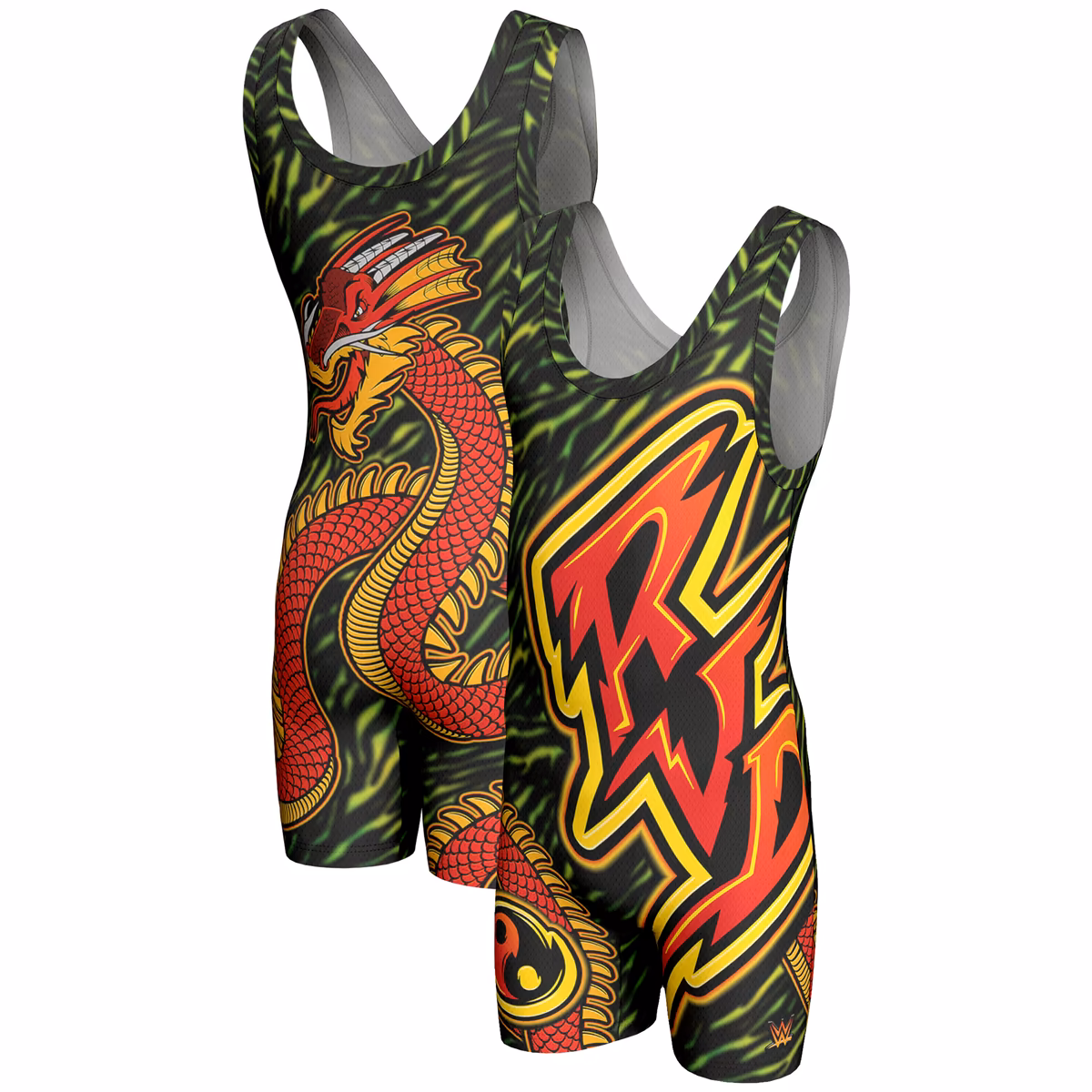 Men's ProSphere Black Rob Van Dam Dragon Singlet