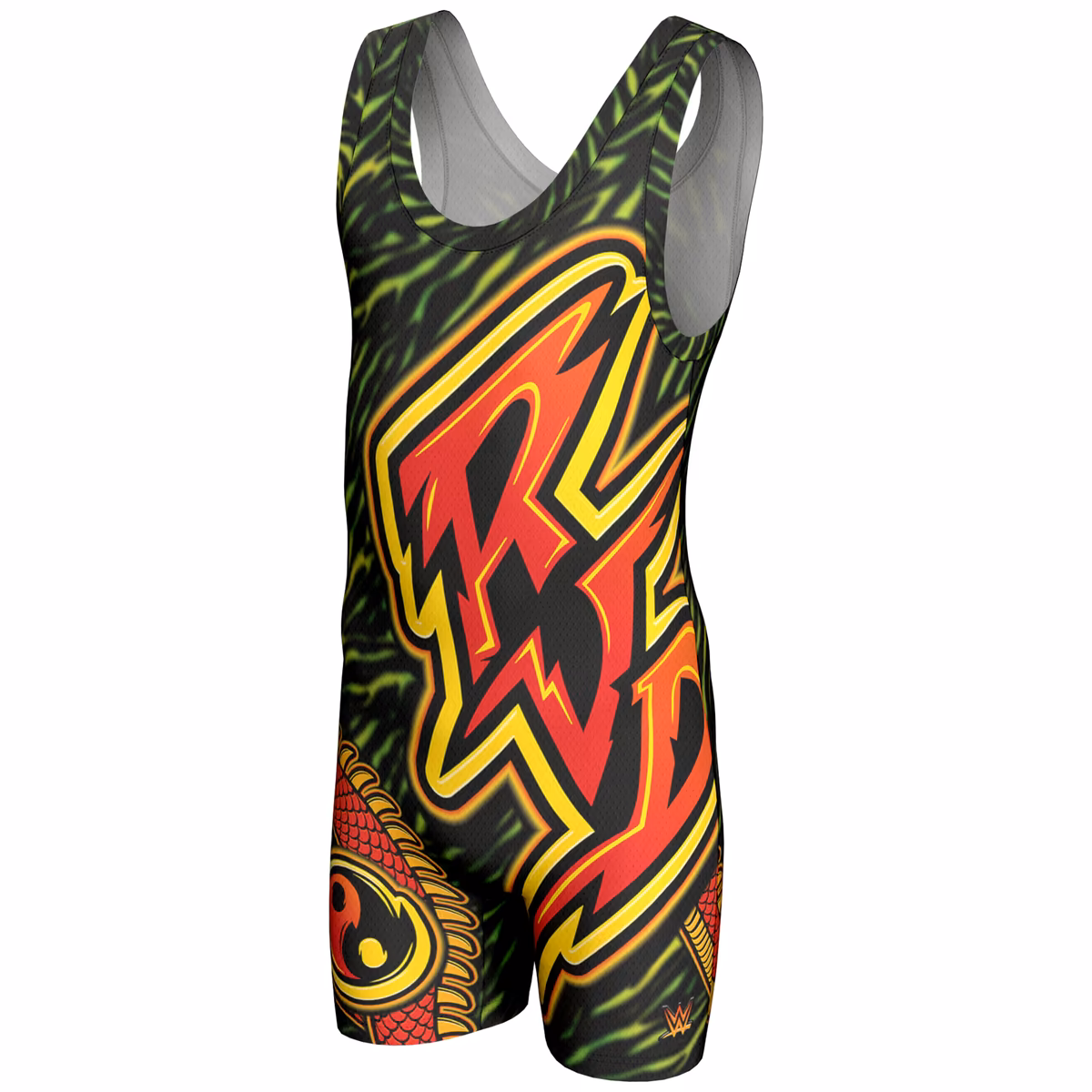 Men's ProSphere Black Rob Van Dam Dragon Singlet 3 Men's ProSphere Black Rob Van Dam Dragon Singlet