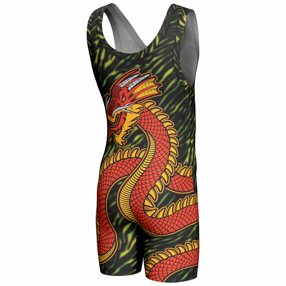 Men's ProSphere Black Rob Van Dam Dragon Singlet 4 Men's ProSphere Black Rob Van Dam Dragon Singlet