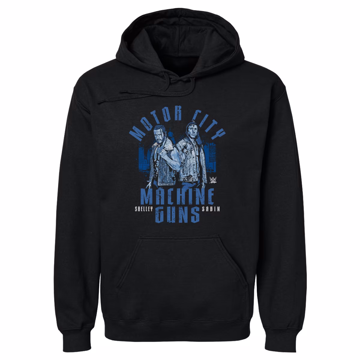 Men's 500 Level Black Motor City Machine Guns Duo Pullover Hoodie 2 Men's 500 Level Black Motor City Machine Guns Duo Pullover Hoodie