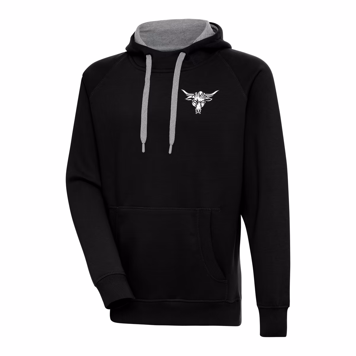 Men's Antigua  Black The Rock Victory Pullover Hoodie