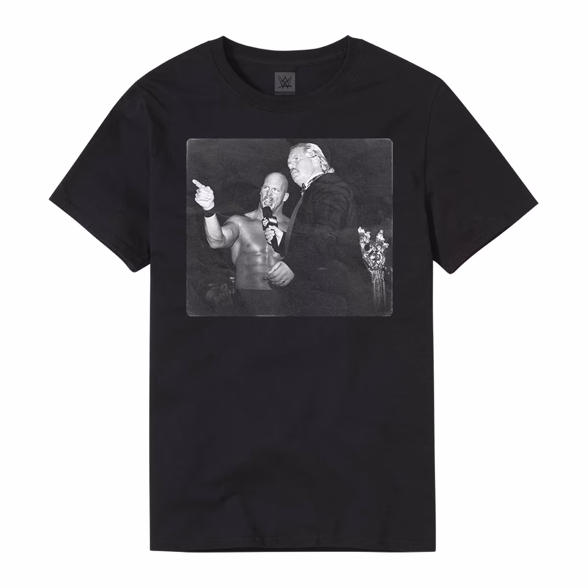 Men's Black "Stone Cold" Steve Austin KOTR 1996 Interview T-Shirt