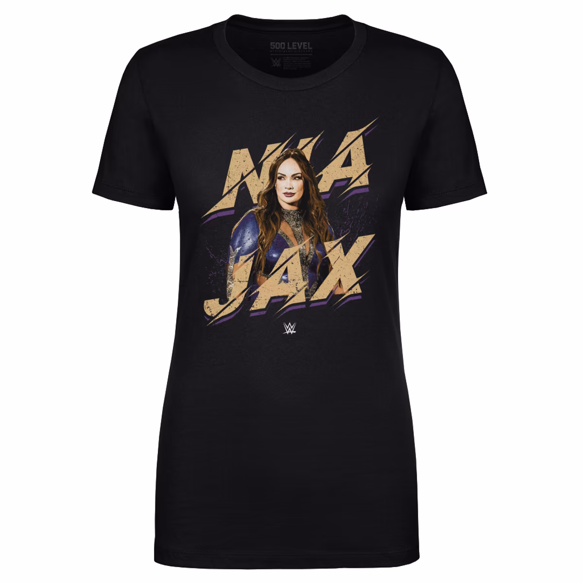 Women's 500 Level Black Nia Jax Name T-Shirt 2 Women's 500 Level Black Nia Jax Name T-Shirt