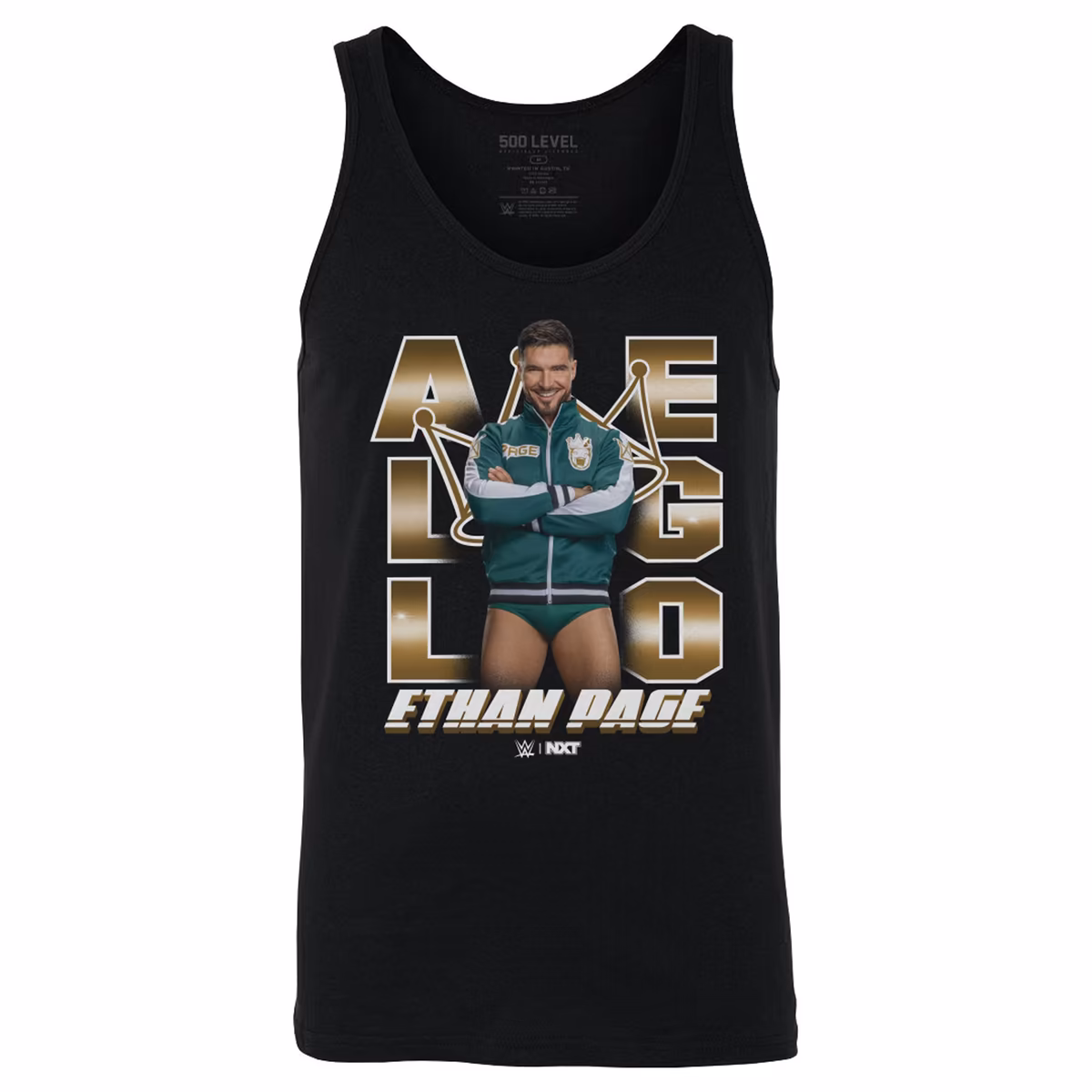 Men's 500 Level Black Ethan Page Tank Top 2 Men's 500 Level Black Ethan Page Tank Top