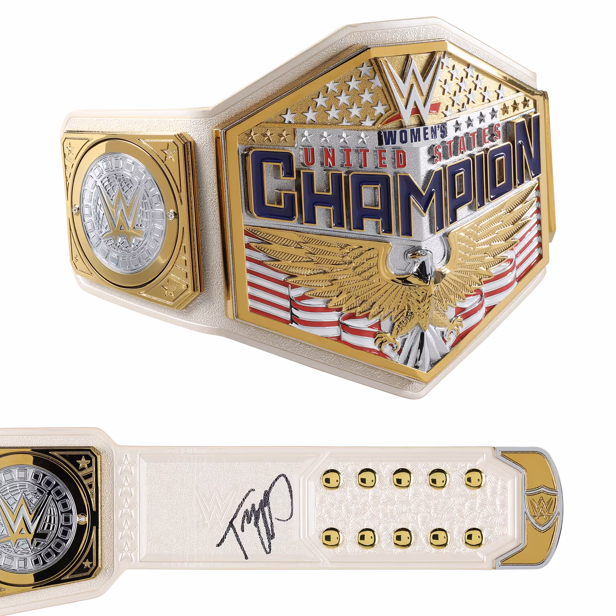 Tiffany Stratton WWE Autographed Women's United States Championship Replica Title Belt