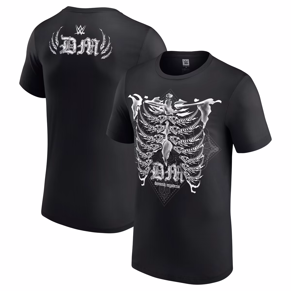 Men's Black Dominik Mysterio Bandana Rib Cage T-Shirt 1 Men's Black Dominik Mysterio Bandana Rib Cage T-Shirt