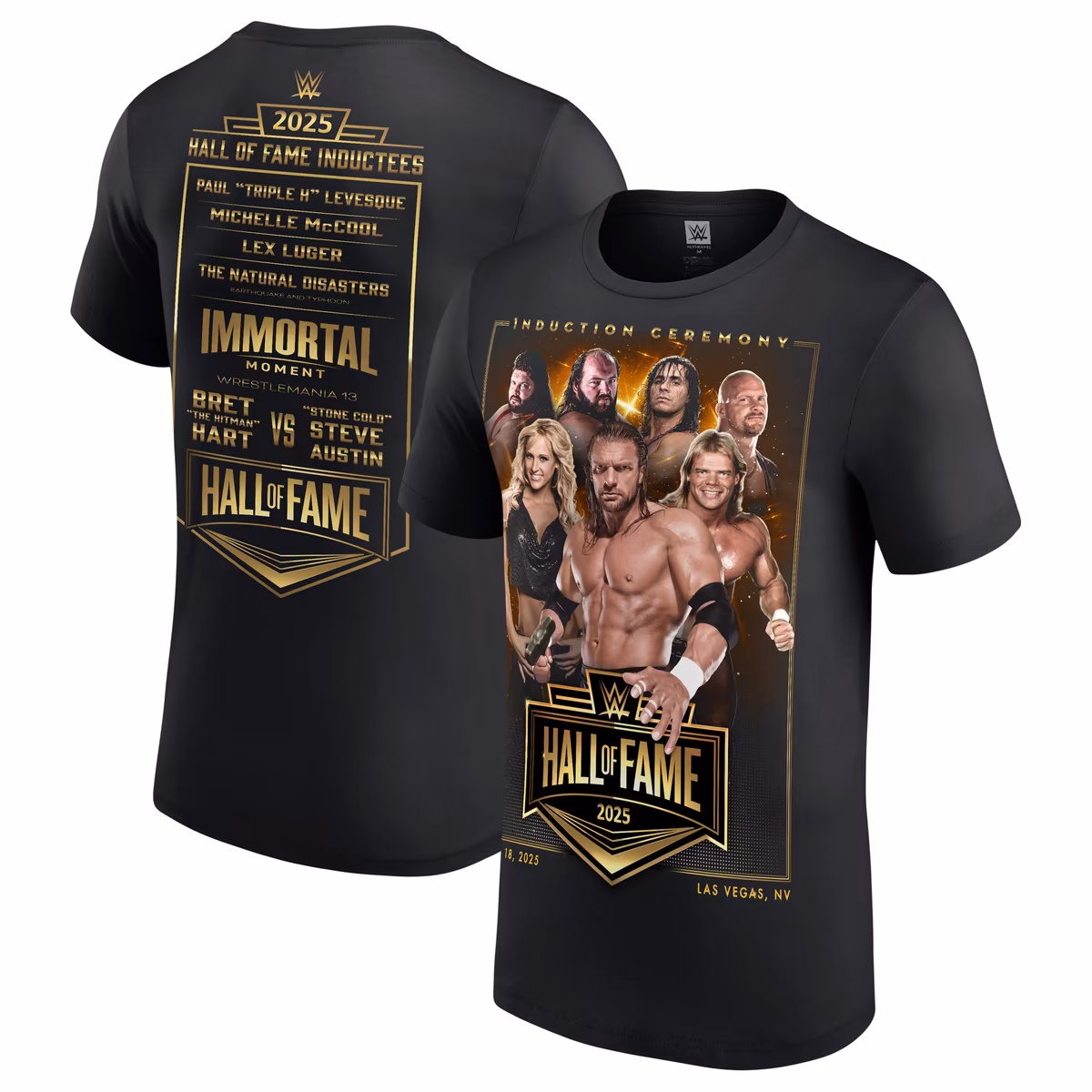 Men's WWE Hall of Fame 2025 Class T-Shirt - Black 2 Men's WWE Hall of Fame 2025 Class T-Shirt - Black