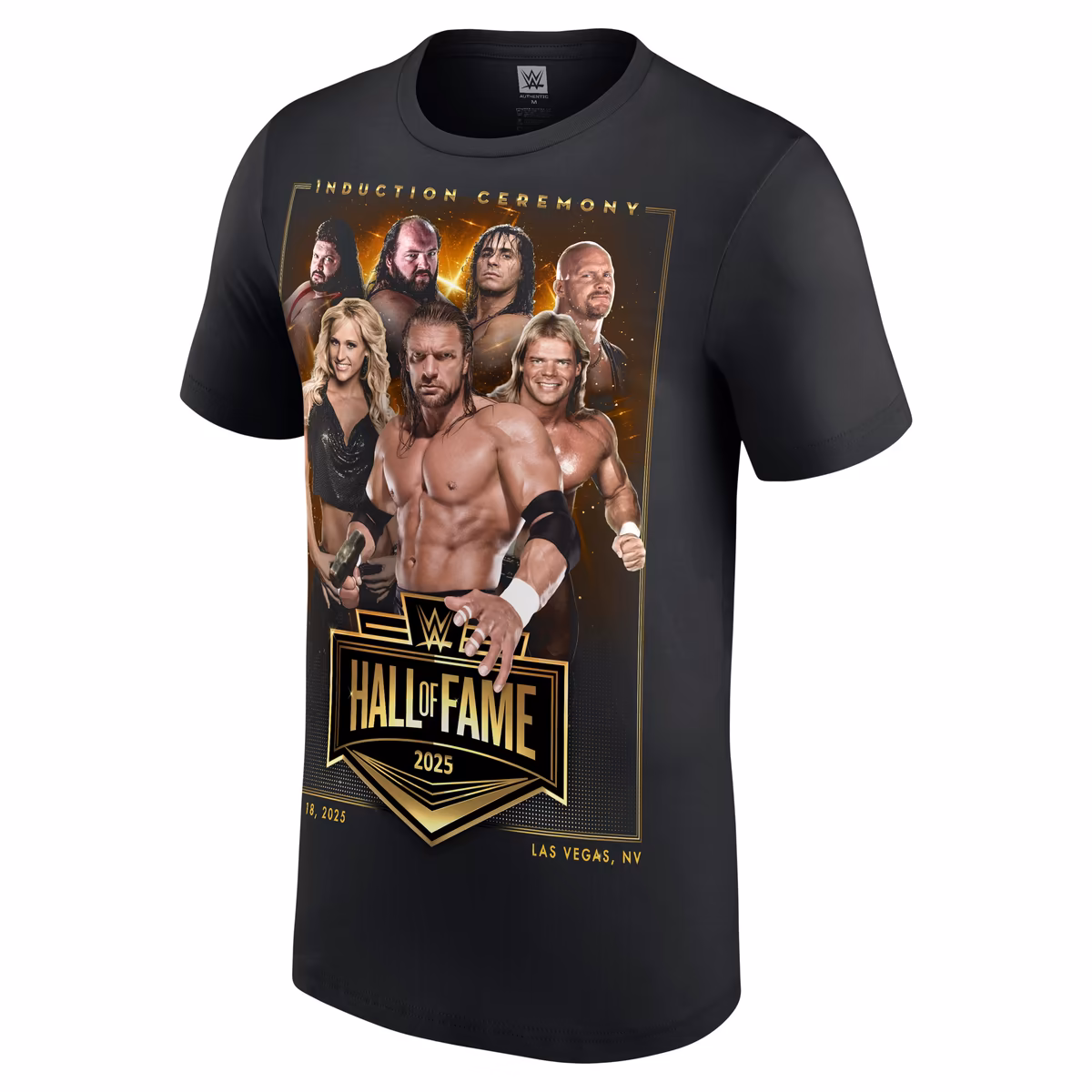 Men's WWE Hall of Fame 2025 Class T-Shirt - Black 3 Men's WWE Hall of Fame 2025 Class T-Shirt - Black