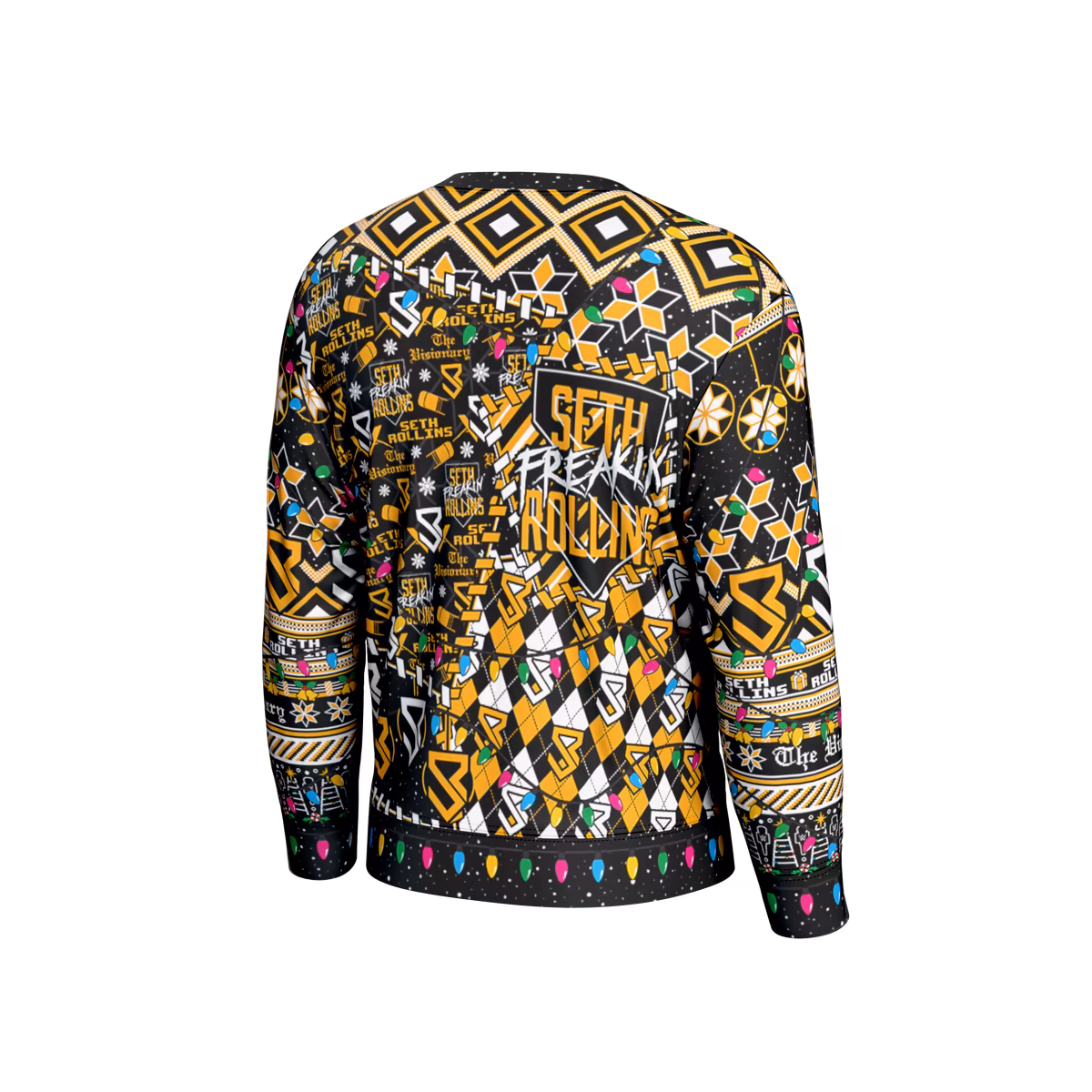 Youth ProSphere Black Seth Rollins Holiday Sweater 4 Youth ProSphere Black Seth Rollins Holiday Sweater