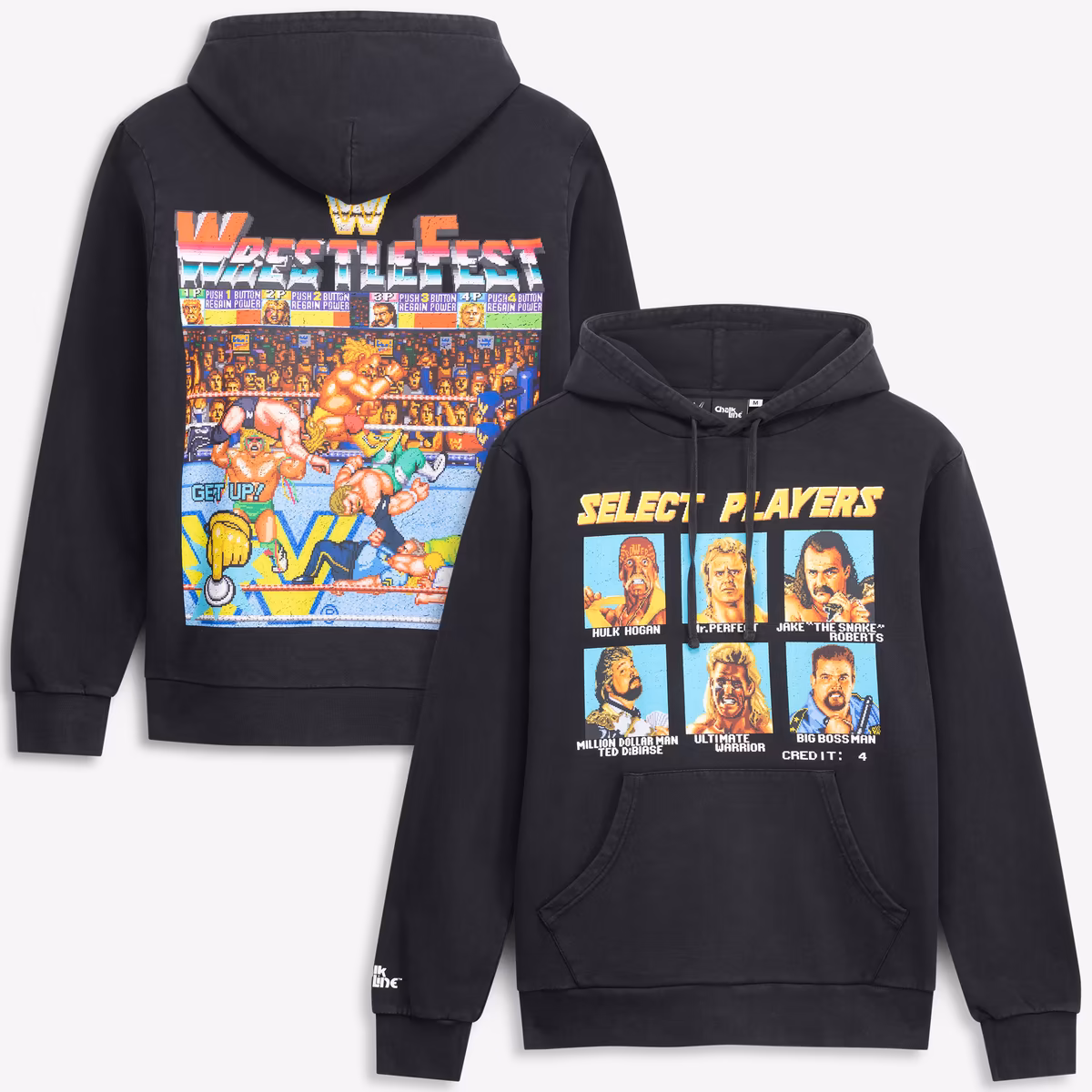 Men's Chalk Line Black Royal Rumble Wrestlefest Player Select Hoodie 8 Men's Chalk Line Black Royal Rumble Wrestlefest Player Select Hoodie