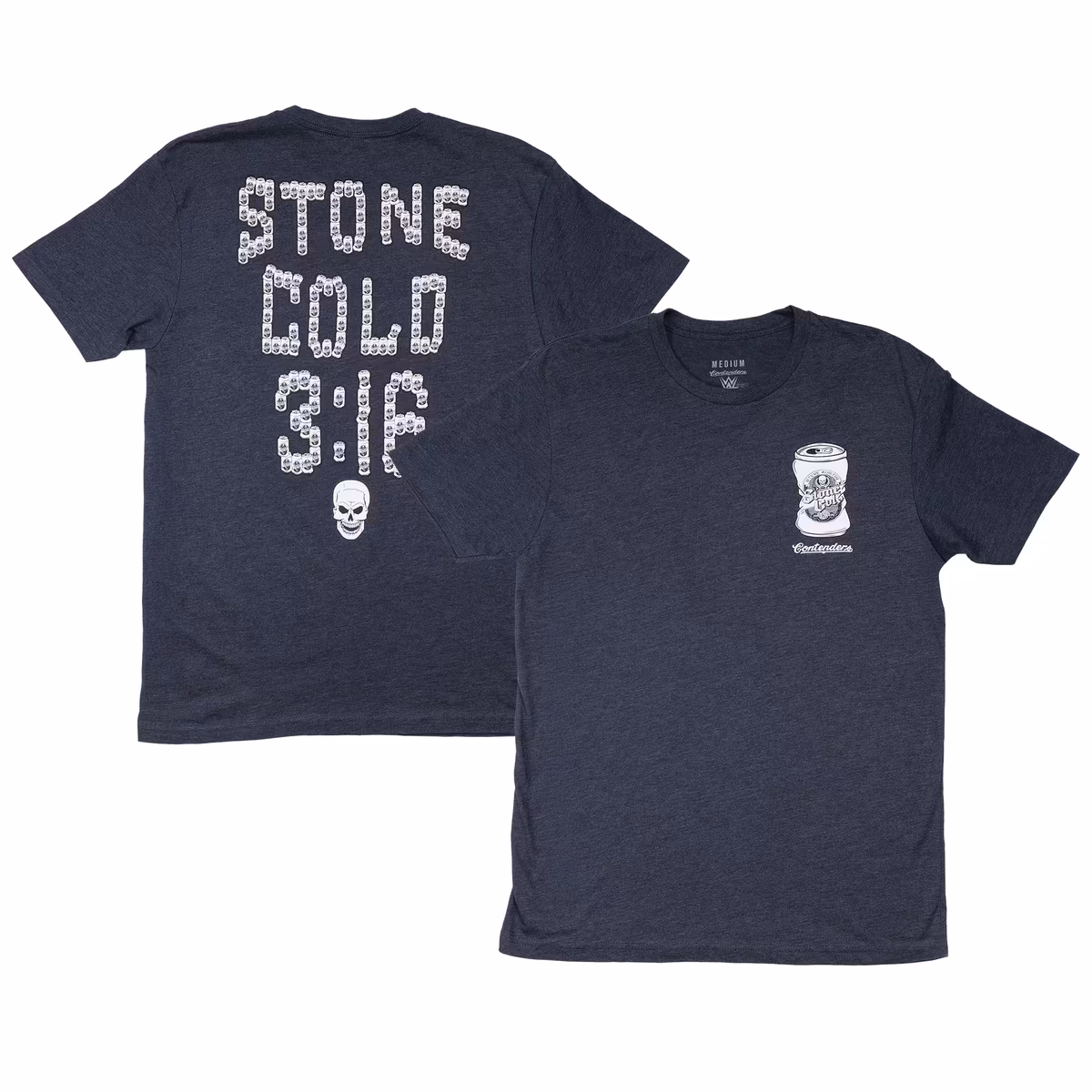 Men's Contenders Clothing Charcoal "Stone Cold" Steve Austin Cold Beers T-Shirt