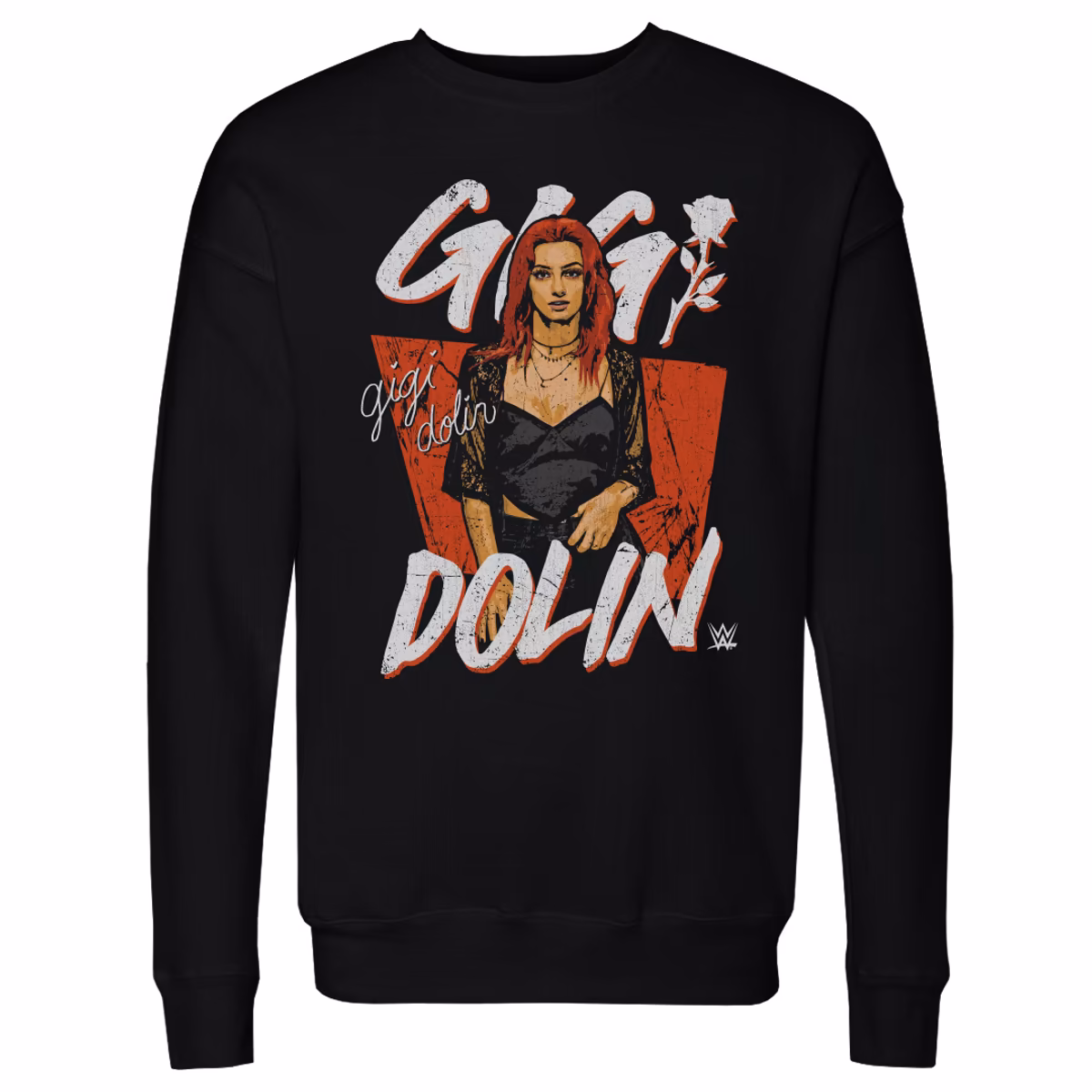 Men's 500 Level  Black Gigi Dolin Pose Crew Neck Sweatshirt