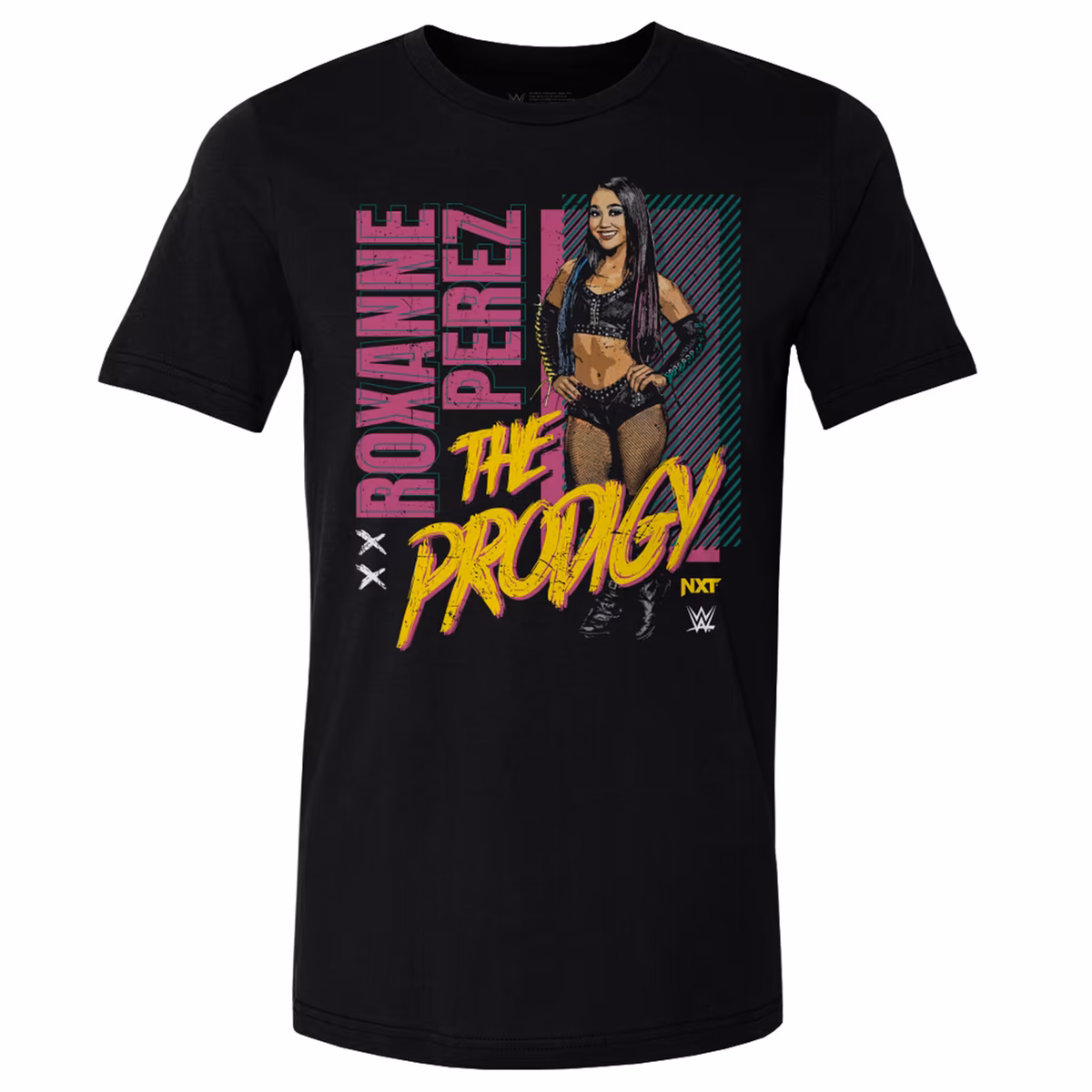 Men's 500 Level Black Roxanne Perez Grunge T-Shirt
