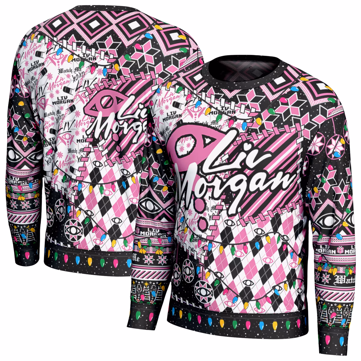 Youth ProSphere Black Liv Morgan Holiday Sweater 13 Youth ProSphere Black Liv Morgan Holiday Sweater