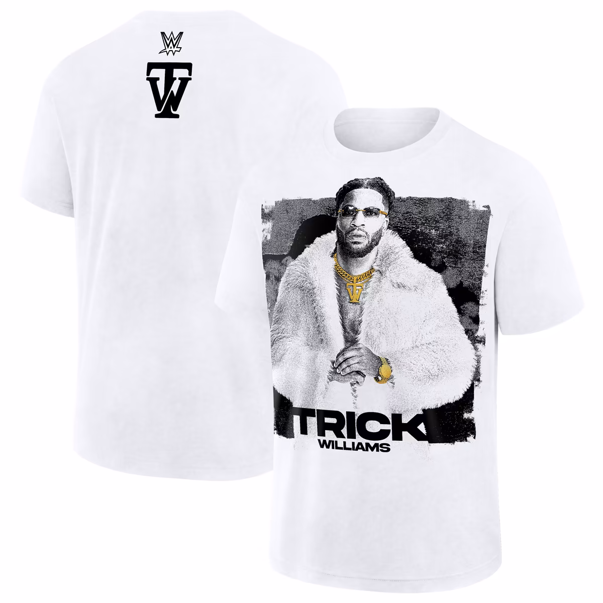 Men's White Trick Williams Photo T-Shirt