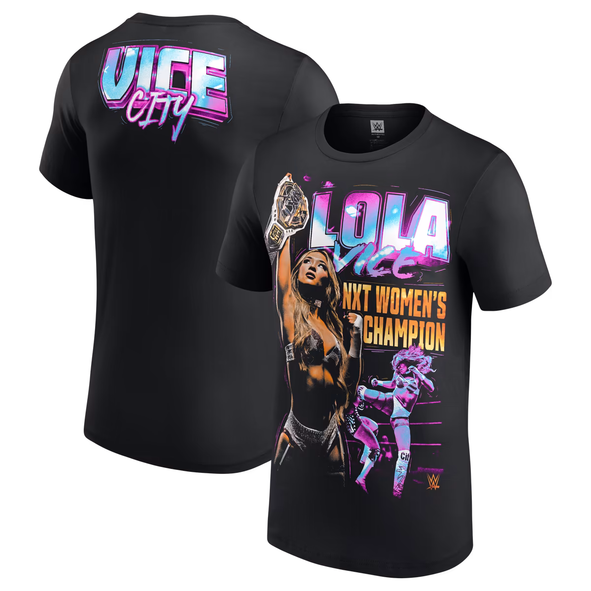 Men's Black Lola Vice NXT Women's Champion T-Shirt