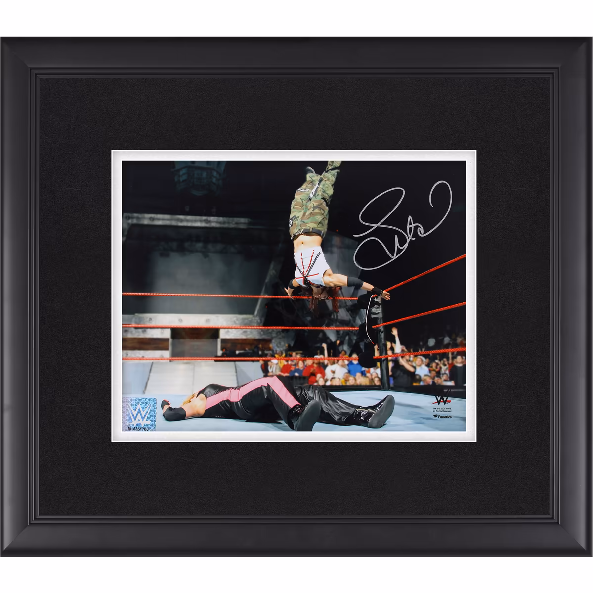Lita WWE Autographed Framed 8" x 10" Moonsault vs. Trish Stratus Photograph 9 Lita WWE Autographed Framed 8" x 10" Moonsault vs. Trish Stratus Photograph