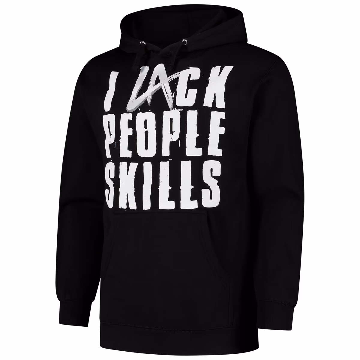 Men's Black LA Knight I Lack People Skills Pullover Hoodie 3 Men's Black LA Knight I Lack People Skills Pullover Hoodie