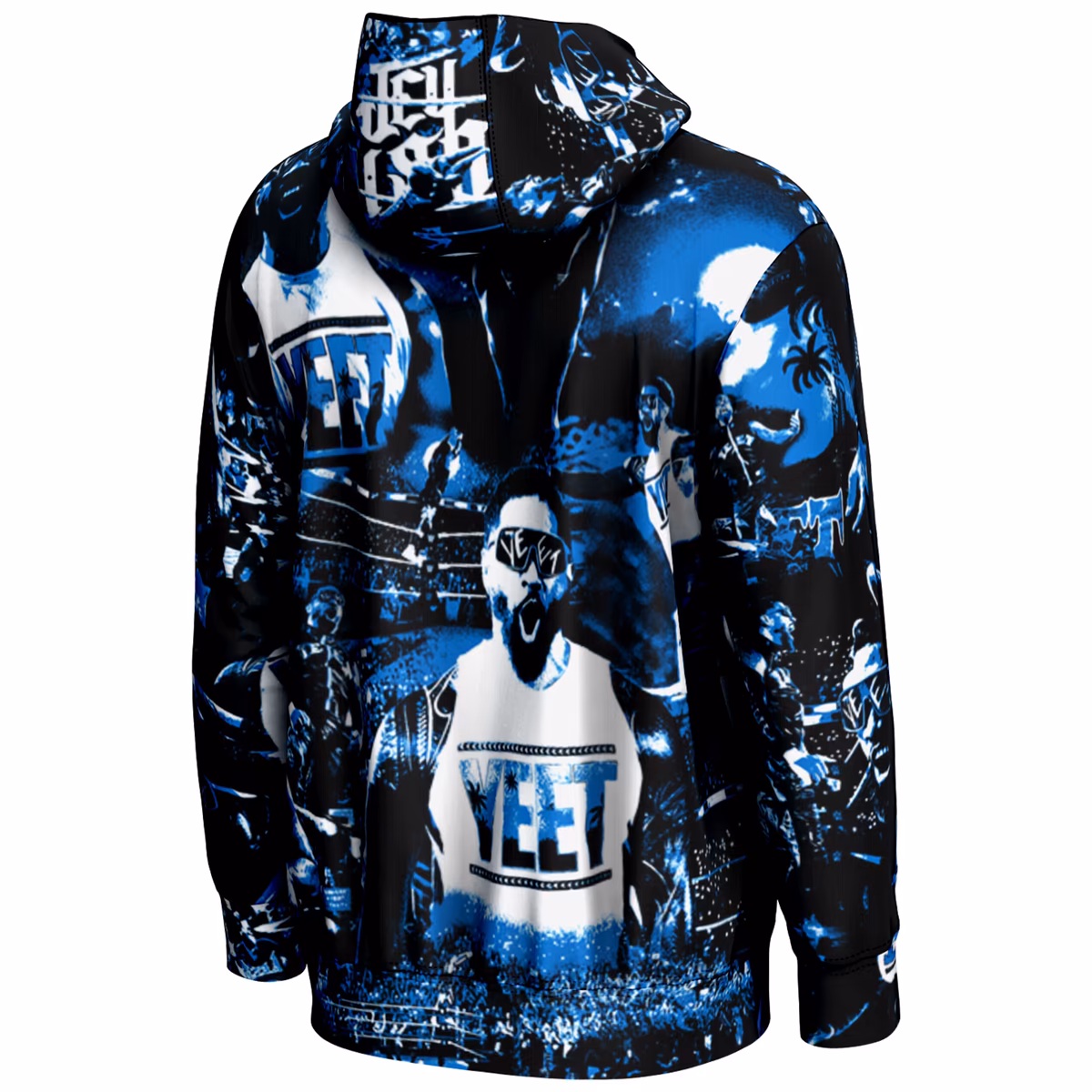 Men's ProSphere Black Jey Uso Crowd Pullover Hoodie 4 Men's ProSphere Black Jey Uso Crowd Pullover Hoodie