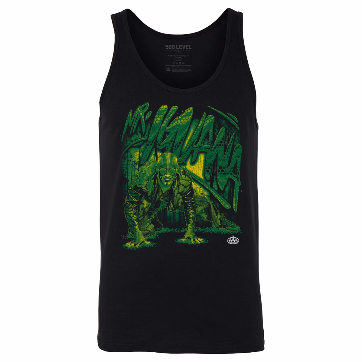 Men's 500 Level Black Mr. Iguana Grunge Tank Top