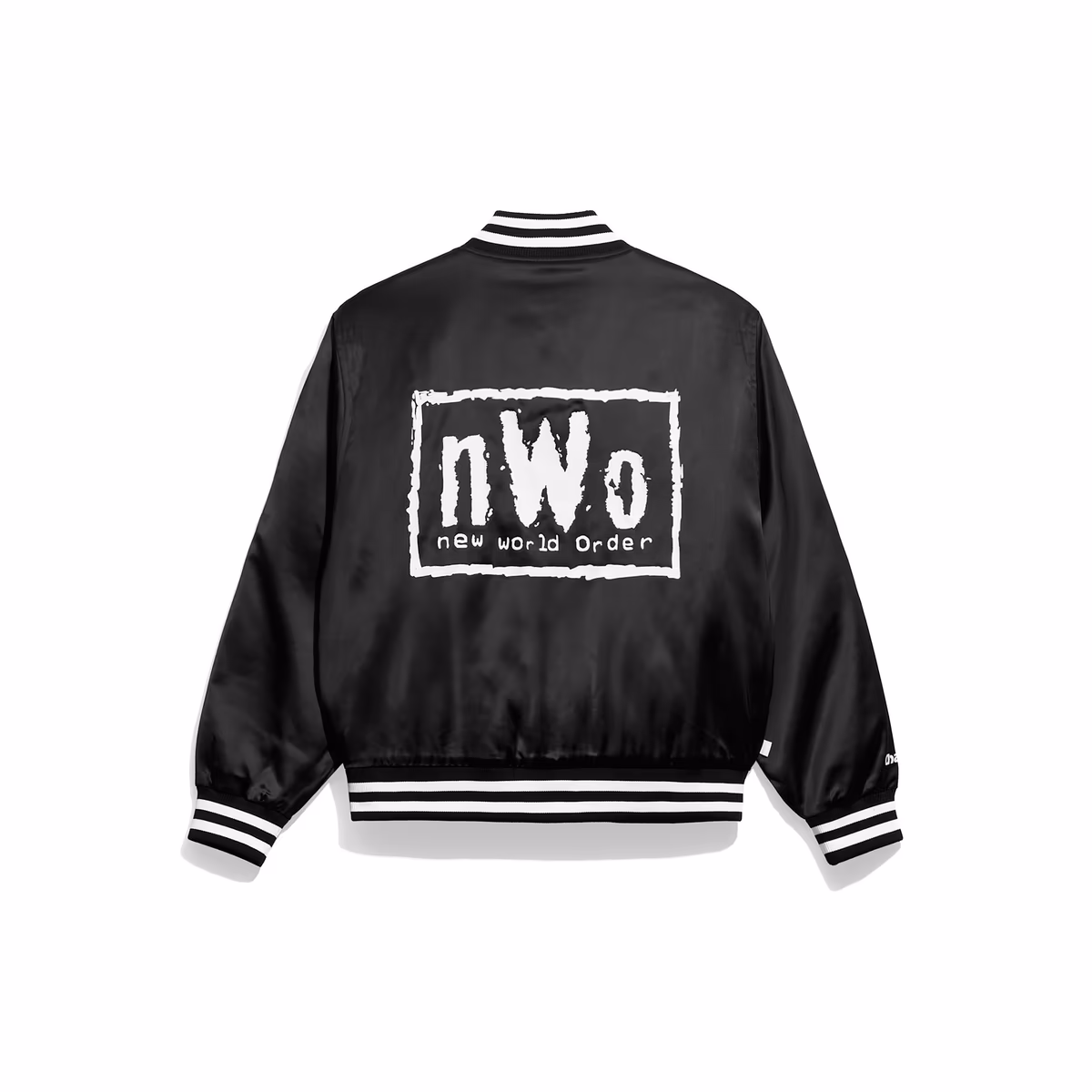 Men's Chalk Line Black nWo OG Quilted Satin Full-Snap Jacket 4 Men's Chalk Line Black nWo OG Quilted Satin Full-Snap Jacket