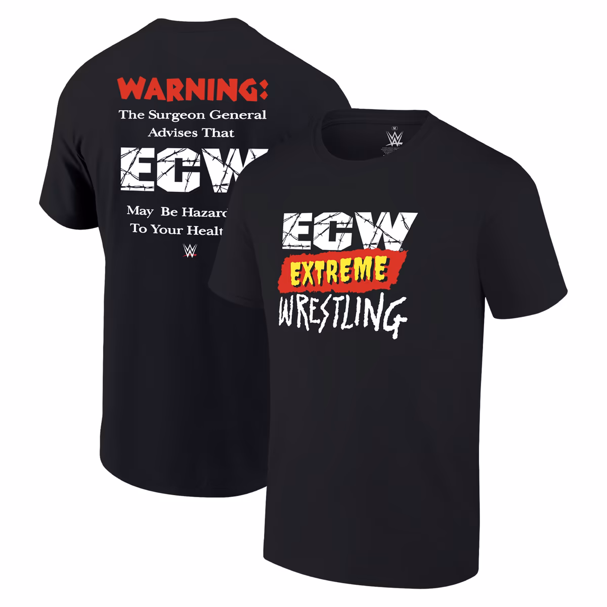 Men's Ripple Junction Black ECW Warning! T-Shirt 9 Men's Ripple Junction Black ECW Warning! T-Shirt