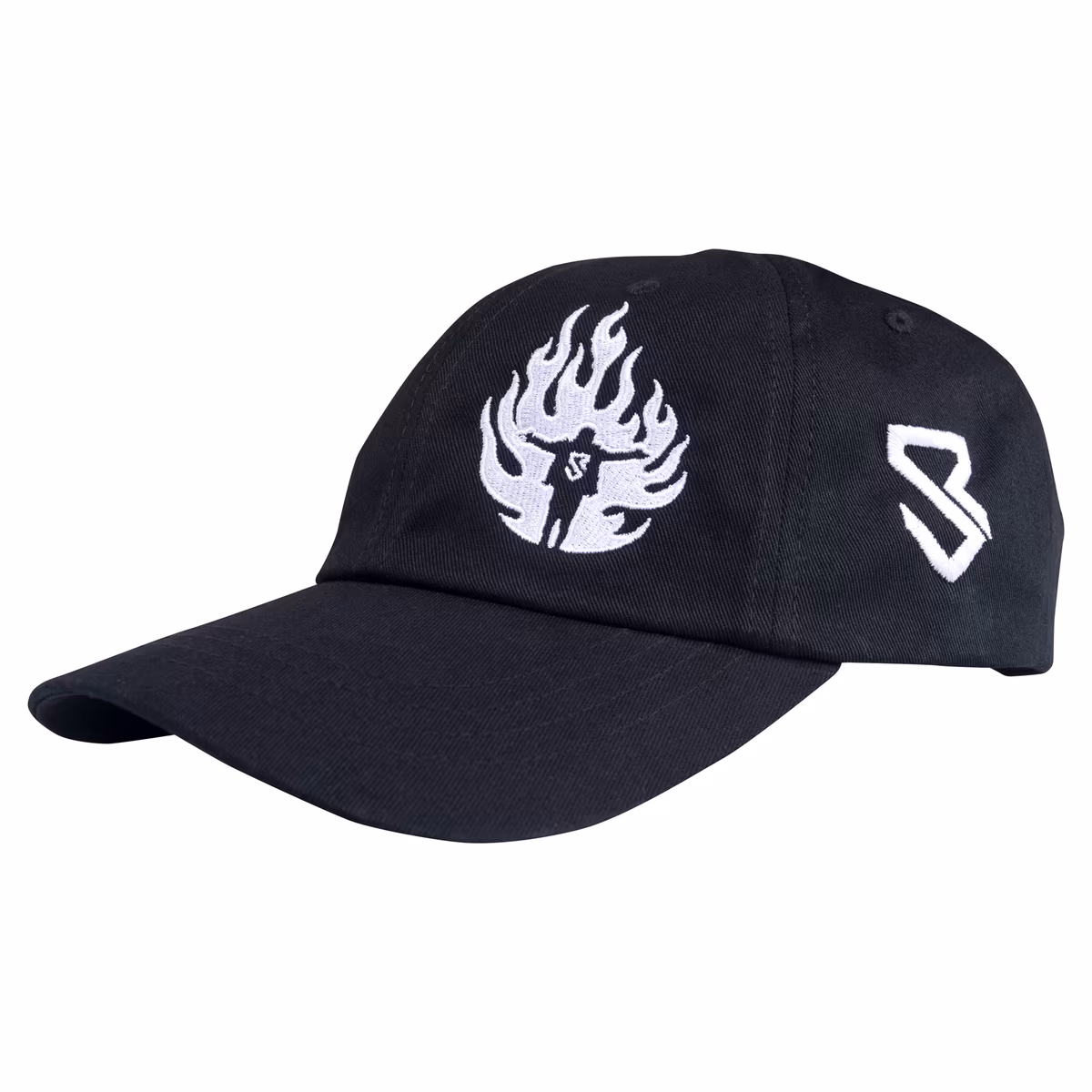 Men's Black Seth Rollins Flame Logo Adjustable Hat