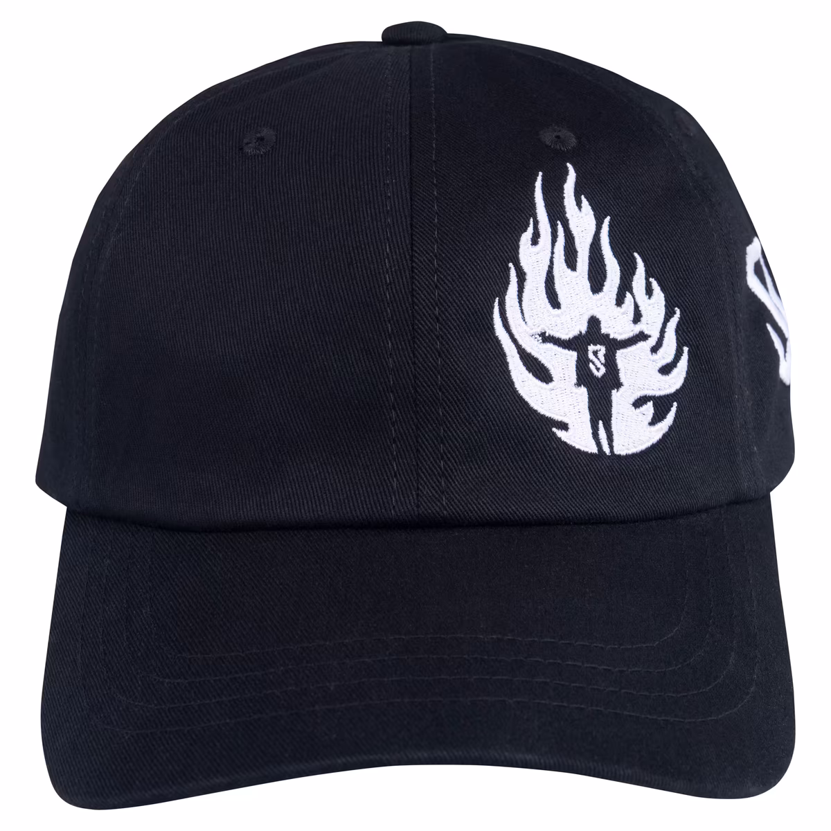 Men's Black Seth Rollins Flame Logo Adjustable Hat 3 Men's Black Seth Rollins Flame Logo Adjustable Hat