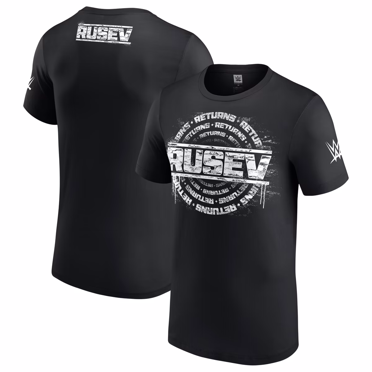 Men's Black Rusev Returns T-Shirt 3 Men's Black Rusev Returns T-Shirt