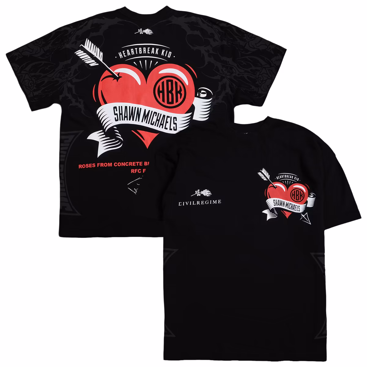Men's Black Shawn Michaels Mr. WrestleMania Civil Regime T-Shirt