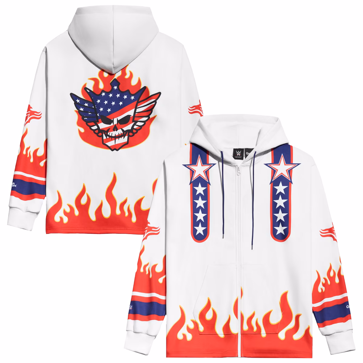 Men's Chalk Line White Cody Rhodes 2025 Entrance Full-Zip Hoodie 2 Men's Chalk Line White Cody Rhodes 2025 Entrance Full-Zip Hoodie