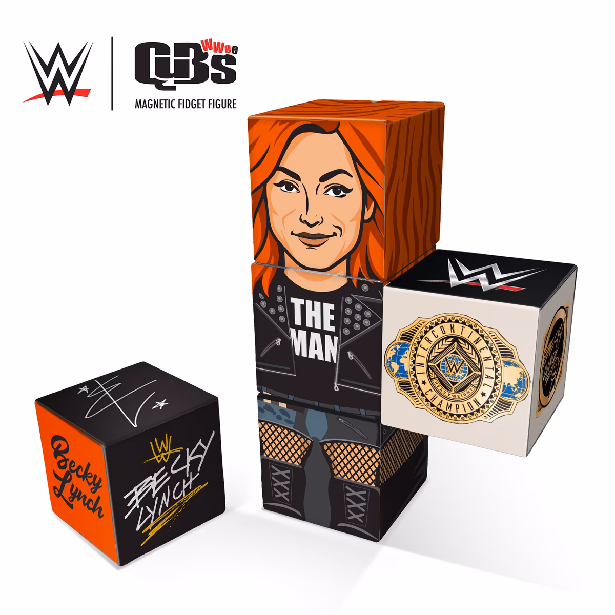 Becky Lynch WWE Magnetic QuBee Fidget Figure