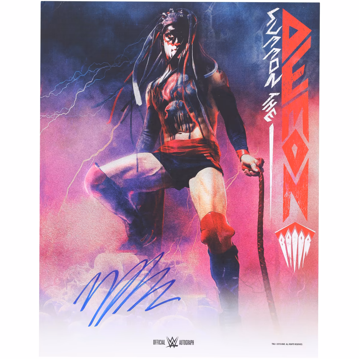 Finn Bálor WWE Autographed 11" x 14" Summon The Demon Photo