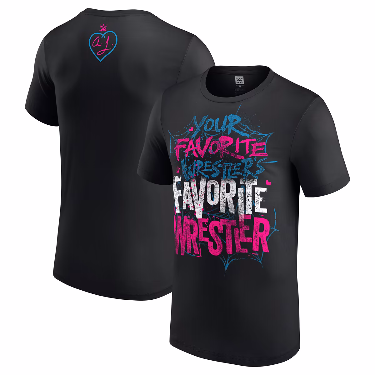 Men's Black AJ Lee Your Favorite Wrestler's Favorite Wrestler T-Shirt 2 Men's Black AJ Lee Your Favorite Wrestler's Favorite Wrestler T-Shirt