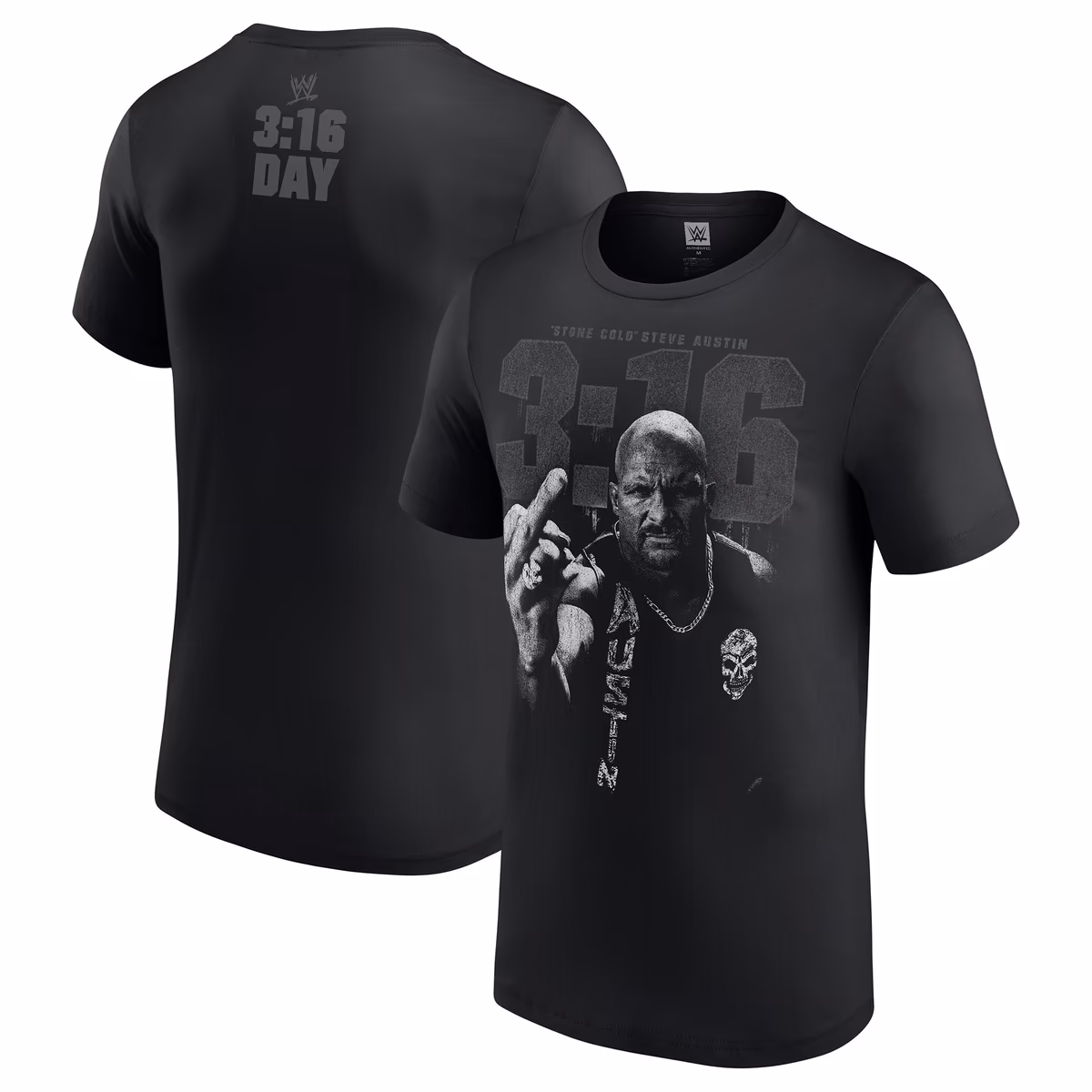 Men's Black "Stone Cold" Steve Austin 3:16 Day Photo T-Shirt