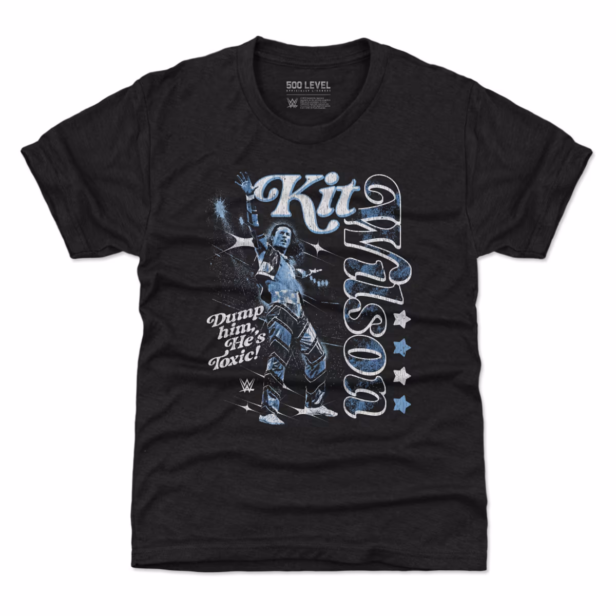Youth 500 Level Black Kit Wilson Vertical Name T-Shirt 3 Youth 500 Level Black Kit Wilson Vertical Name T-Shirt