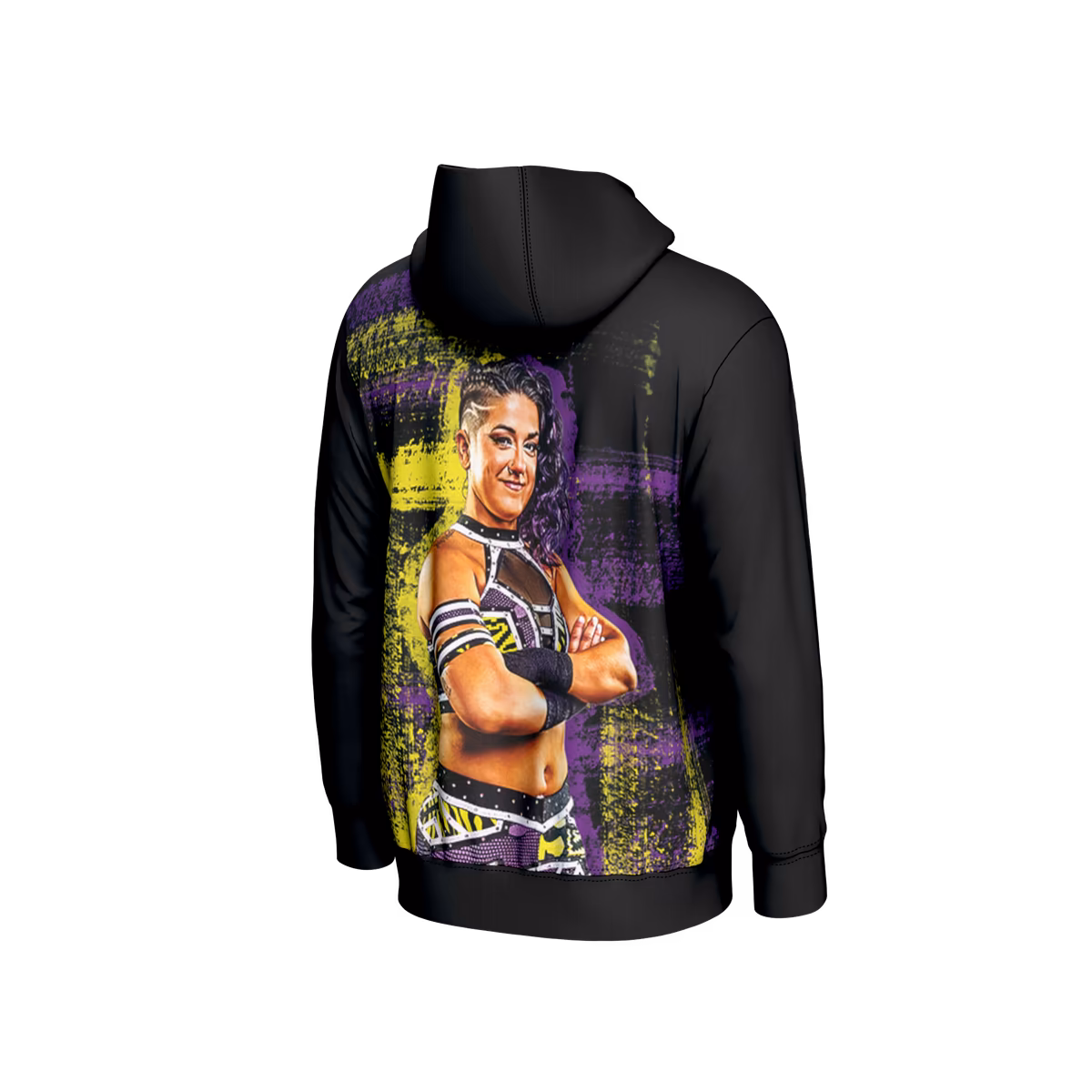 Men's ProSphere Black Bayley Superstar Hoodie 4 Men's ProSphere Black Bayley Superstar Hoodie