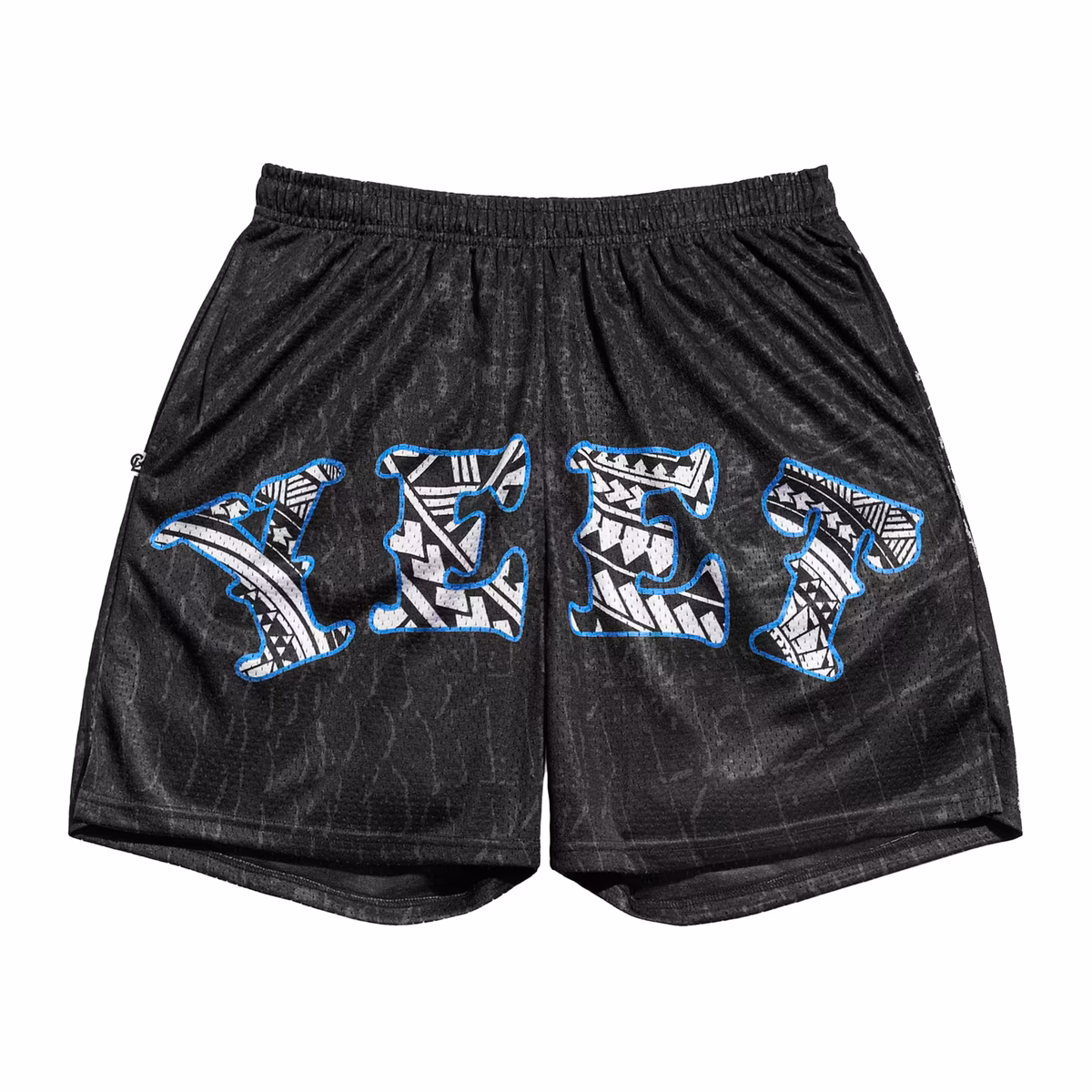 Men's Chalk Line Black Jey Uso Tribal Yeet Retro Shorts 3 Men's Chalk Line Black Jey Uso Tribal Yeet Retro Shorts