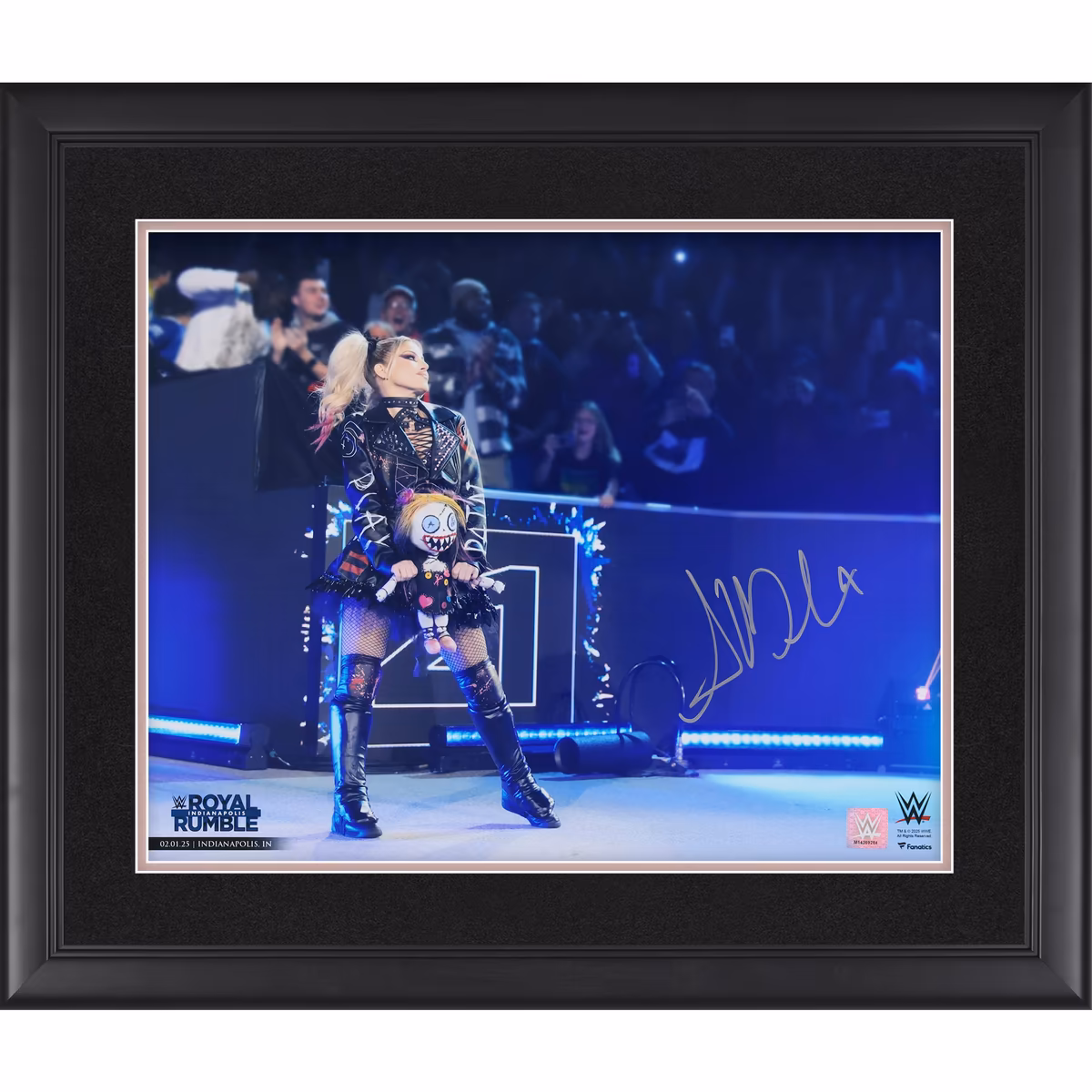 Alexa Bliss WWE Autographed Framed 16" x 20" 2025 Royal Rumble Return Photograph