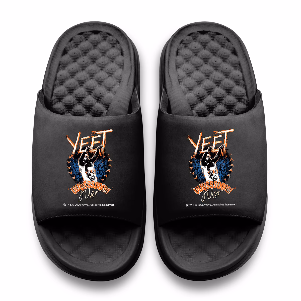 Unisex ISlide Black Jey Uso Main Event Ish Motive Slide Sandals