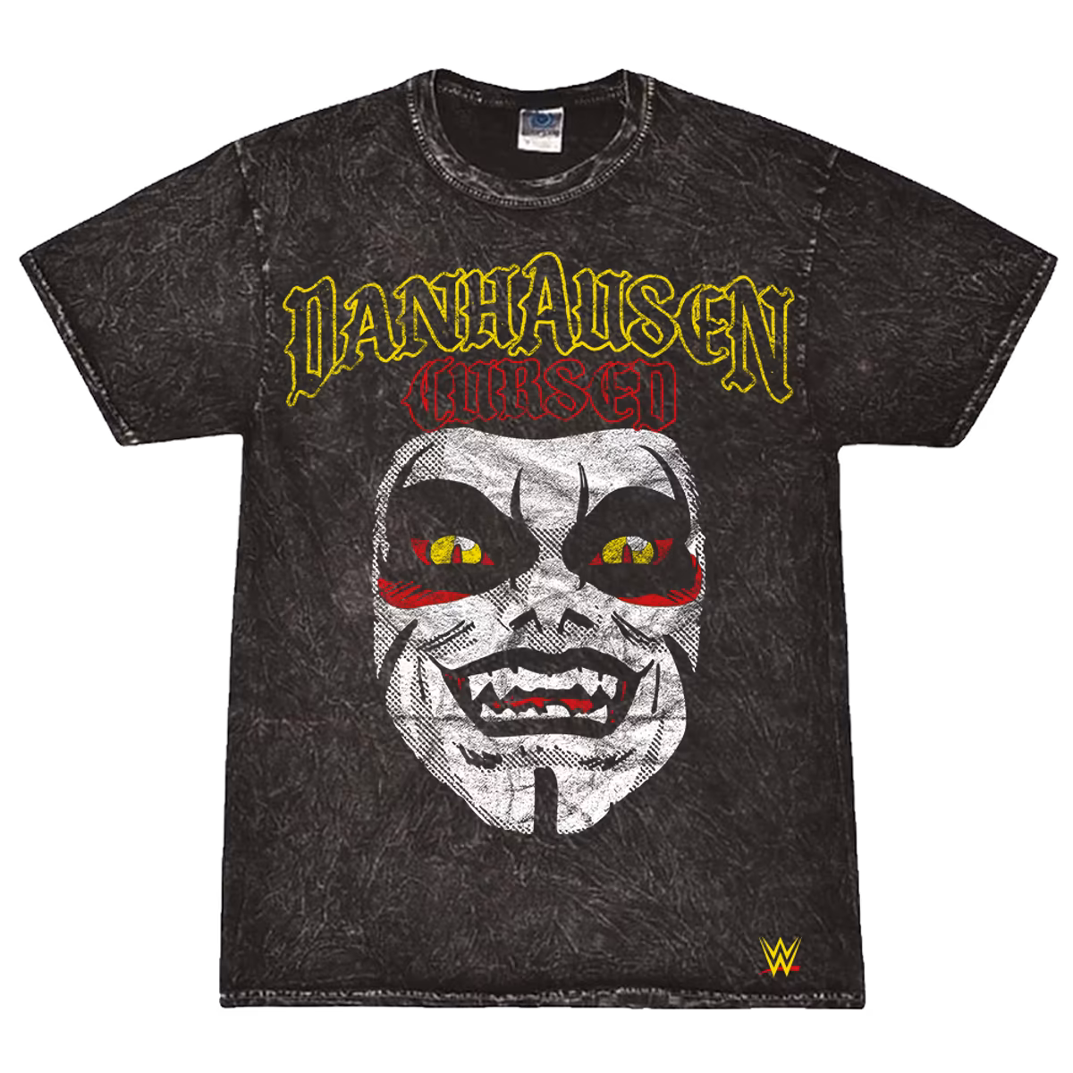 Men's Black Danhausen Cursed! Mineral Wash T-Shirt