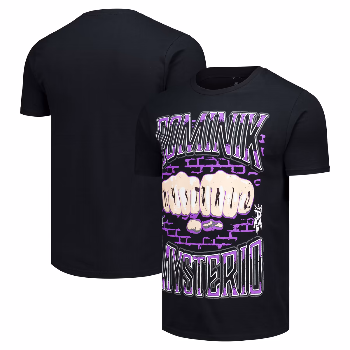 Men's Ripple Junction Black Dominik Mysterio Knuckles T-Shirt 3 Men's Ripple Junction Black Dominik Mysterio Knuckles T-Shirt