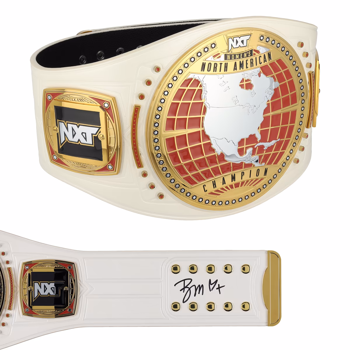Blake Monroe WWE Autographed NXT Women's North American Championship Replica Title Belt 2 Blake Monroe WWE Autographed NXT Women's North American Championship Replica Title Belt