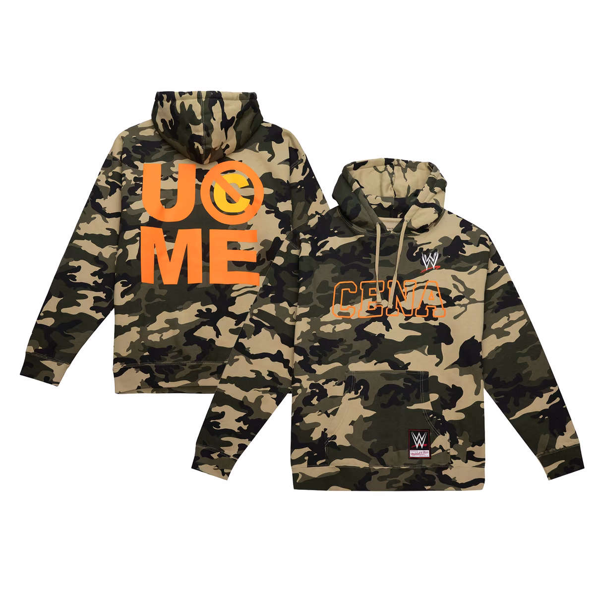 Men's Mitchell & Ness Camo John Cena Pullover Hoodie