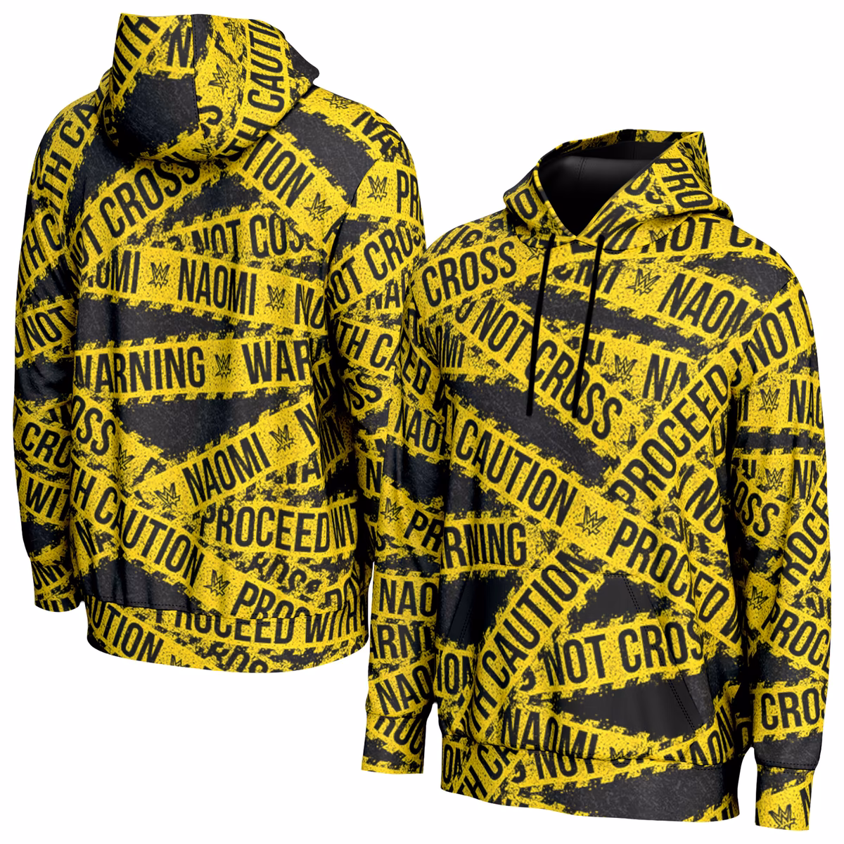 Men's ProSphere  Black Naomi Caution Tape Pullover Hoodie