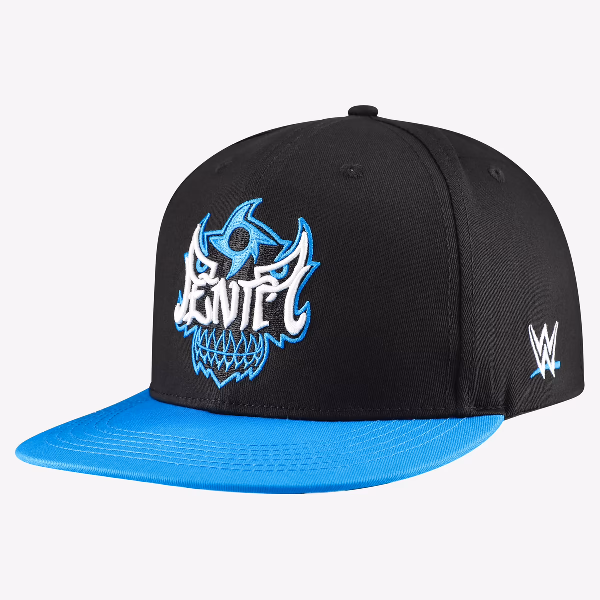 Men's Black/Blue Penta Snapback Hat 2 Men's Black/Blue Penta Snapback Hat