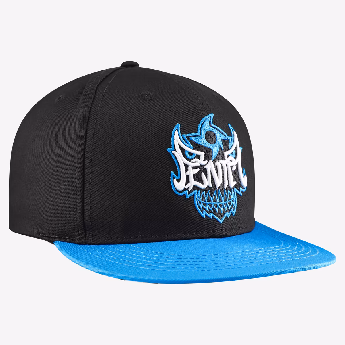 Men's Black/Blue Penta Snapback Hat 4 Men's Black/Blue Penta Snapback Hat